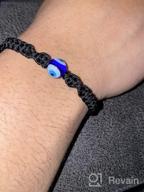 img 1 attached to 💫 Tarsus Adjustable Bracelet - Big Evil Eye Kabbalah Red String Amulet Nazar for Family, Couples, Best Friends - Women, Men, Girls review by Rodney Nelson
