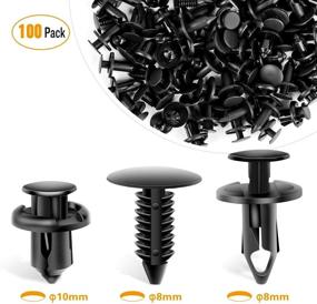 img 4 attached to 🔩 GooAcc GRC-18 100pcs Nylon Push Expansion Screws Replacement Kit - Bumper Fastener Rivet Clips for GM 21030249 and Ford N807389S