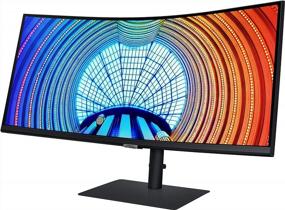 img 2 attached to 💻 SAMSUNG TUV Certified Curved Monitor LS34A650UXNXGO with Intelligent Features: 100Hz, Flicker-Free, High Dynamic Range, and Samsung S65U Technology
