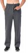 zoulee men's berber fleece jogger pants with zip fly closure - perfect for winter casual wear logo