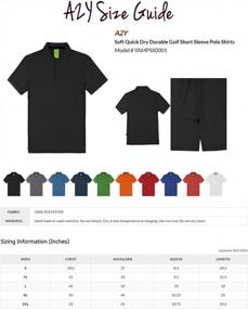 img 1 attached to Stay Cool And Comfortable On The Golf Course With A2Y Men'S Quick Dry Polo Shirts