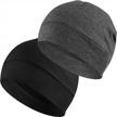 💀 headshion skull caps for men and women - multi-pack of multi-functional headwear for biking, hard hat, helmet liner, beanie, and sleep caps logo