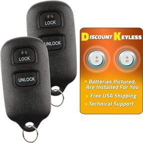 img 1 attached to 🔑 2-Pack Keyless Entry Remote Key Fob for 00-08 Scion Toyota - HYQ12BBX, HYQ12BAN, RSS-210