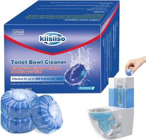 img 4 attached to 🚽 KIISIISO Toilet Bowl Cleaner Tablets (54 Pack), Automatic Bathroom Cleaning Tablets for Water Tank, Blue Detergent Tabs