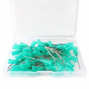 img 1 attached to Pack Of 50 Industrial Blunt Tip Dispensing Needles With Luer Lock, Unsterilized (18G, 1.0 Inch)