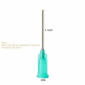 img 3 attached to Pack Of 50 Industrial Blunt Tip Dispensing Needles With Luer Lock, Unsterilized (18G, 1.0 Inch)