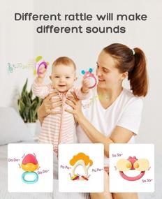 img 1 attached to Complete Set Of 6 Baby Rattles For Sensory Development - Perfect For Newborns!