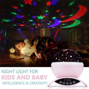 img 1 attached to Aisuo Pink Night Light With 7 Color Rotating Options And Remote Control For Dimmable Room Decoration, Auto Shut Off Timer And Rechargeable Lithium Battery Included