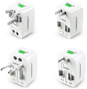 img 3 attached to Insten Universal Worldwide Travel Adapter For 150+ Countries, International Power Charger, European Adapter, Wall Charger Power Plug For USA EU UK AUS Compatible W/ IPhone, IPad, Samsung Galaxy & More