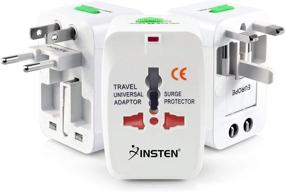 img 4 attached to Insten Universal Worldwide Travel Adapter For 150+ Countries, International Power Charger, European Adapter, Wall Charger Power Plug For USA EU UK AUS Compatible W/ IPhone, IPad, Samsung Galaxy & More