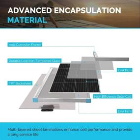 img 3 attached to Высокоэффективная монокристаллическая солнечная панель Renogy 175 Вт 12 В - идеально подходит для жилых автофургонов, судов, крыш, ферм, батарей и автономных приложений