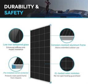 img 2 attached to Renogy 175W 12V High-Efficiency Monocrystalline Solar Panel - Ideal For RV, Marine, Rooftop, Farm, Battery, And Off-Grid Applications
