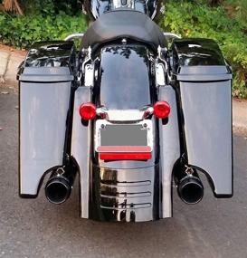 img 3 attached to 🏍️ Enhance your Harley Touring Bike with AQIMY Motorcycle 9" Rear Fender Extension Stretched Filler for Street Road Glide 1996-2008