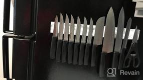 img 6 attached to 16Inch Stainless Steel Magnetic Knife Holder - Strong Powerful Storage Display Organizer For Wall Mounted Kitchen Bar