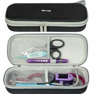 protect your stethoscope on-the-go with butterfox semi hard carry case - fits 3m littmann and accessories (black) logo