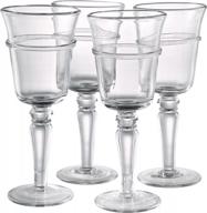 set of 4 artland juniper goblets, 10 ounce capacity, ideal for wine and cocktails logo