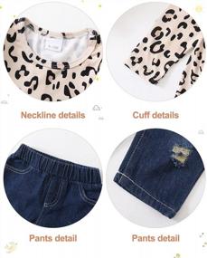 img 1 attached to Adorable Girls' Floral Pant Set With Long Sleeve Flower Ruffle Top From CARETOO