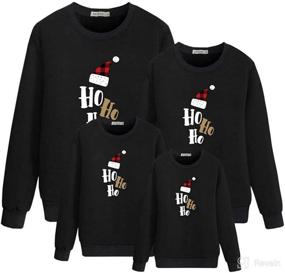 img 1 attached to Matching Clothes Christmas Sweatshirt Pullover Apparel & Accessories Baby Boys for Clothing