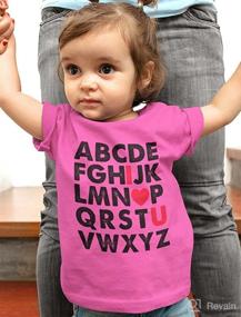 img 2 attached to 😍 Adorable ABC Alphabet Valentines Day Shirt for Toddler Boys and Girls - Perfect Kids T-Shirt!