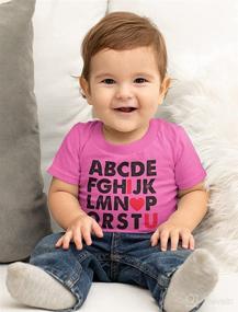 img 3 attached to 😍 Adorable ABC Alphabet Valentines Day Shirt for Toddler Boys and Girls - Perfect Kids T-Shirt!