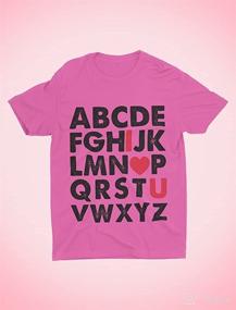 img 1 attached to 😍 Adorable ABC Alphabet Valentines Day Shirt for Toddler Boys and Girls - Perfect Kids T-Shirt!