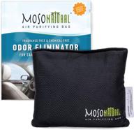 🚗 moso natural air purifying bag: best odor eliminator for cars, trucks, boats, and suvs - premium moso bamboo charcoal absorber (charcoal scent free) логотип