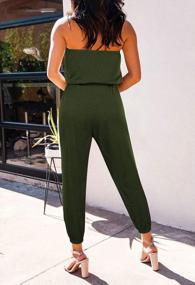 img 2 attached to Stylish And Comfortable: VamJump Women'S Off-Shoulder Jumpsuit For Casual And Chic Look