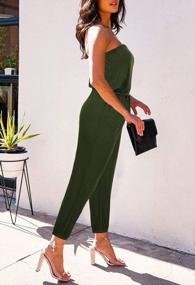 img 3 attached to Stylish And Comfortable: VamJump Women'S Off-Shoulder Jumpsuit For Casual And Chic Look