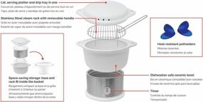 img 2 attached to Kalorik 4.5 Liter Ceramic Food Steamer DG 44815 W - BPA Free, All-Natural, And Smartly Controlled For Healthy Meal Prep In White