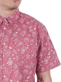 img 3 attached to Гавайская рубашка на пуговицах для мужчин размеров от маленького до 4XL от Visive