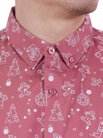 img 1 attached to Гавайская рубашка на пуговицах для мужчин размеров от маленького до 4XL от Visive