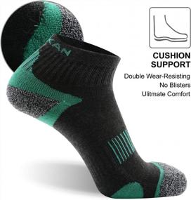 img 2 attached to High-Performance Athletic Cushion Ankle Quarter Socks For Men And Women - 3 Pairs By MK MEIKAN, Perfect For Hiking And Running