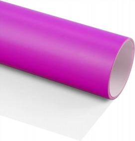 img 4 attached to Purple 3D Puff Heat Transfer Vinyl - 12 "X6 'HTV для футболки с термопрессом, совместимость с Cricut Air / Maker от TransWonder - Усильте свои проекты с помощью технологии Puff Vinyl