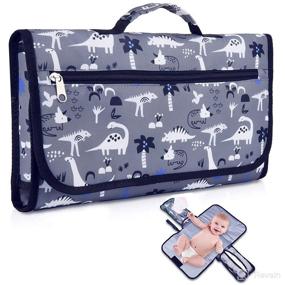 img 4 attached to Portable Changing Newborn One Hand Essentials