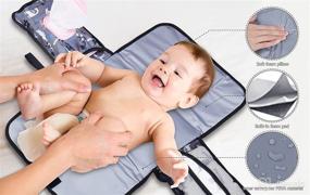 img 3 attached to Портативный пеленальный столик для новорожденных One Hand Essentials