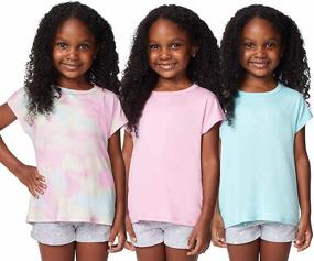 img 1 attached to 32 DEGREES Sleeve Purple X 👗 Small Girls' Clothing: High-Quality Fashion for Little Girls