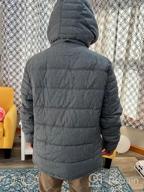 img 1 attached to Men'S Winter Puffer Jacket With Quilted Padding And Hood By Bellivera Parka review by Kevin Phillips