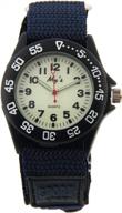 men and women's eleoption military quartz analog watches with canvas strap - sporty style for army and expedition, purplish blue color, large size logo