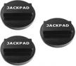 jack pad adapter anodized black replacement for b-mw 135 335 535 e82 e88 e46 e90 e91 e92 e93 e38 e39 e60 e61 e63 e64 e65 e66 e70 e71 e89 x5 x6 x3 1m m3 m5 m6 f01 f02 f30 f10,mini (3 pcs) logo