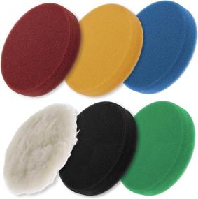 img 4 attached to 🚗 TCP Global 6.5" Foam Dual Action Pad Set - 5 Levels of Foam Pads for High Performance Buffing, Polishing, and Detailing - Ideal for Car Auto Paint, Boat Gelcoat, and Fiberglass Polishing