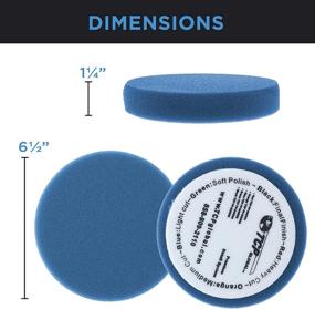 img 2 attached to 🚗 TCP Global 6.5" Foam Dual Action Pad Set - 5 Levels of Foam Pads for High Performance Buffing, Polishing, and Detailing - Ideal for Car Auto Paint, Boat Gelcoat, and Fiberglass Polishing