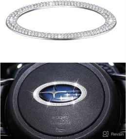 img 4 attached to Enhance Your Subaru with 1797 Bling Steering Wheel Emblem Ring Overlay Stickers: Perfect for Forester, Crosstrek, Outback, Impreza, WRX, Legacy, Ascent, Tribeca, and More!