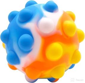 img 4 attached to Sensory Silicone Squeeze Exercise Bouncing Baby & Toddler Toys best - Balls