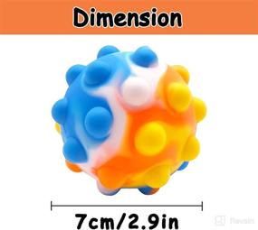 img 3 attached to Sensory Silicone Squeeze Exercise Bouncing Baby & Toddler Toys best - Balls