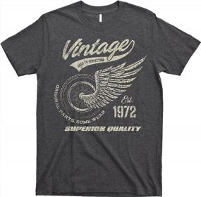 img 4 attached to Vintage 1973 Motorcycle Birthday Shirt For Men - Perfect 50Th Birthday Gift!