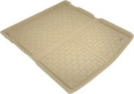 3d maxpider cargo custom fit all-weather floor mat for select volkswagen atlas models - kagu rubber (tan) логотип