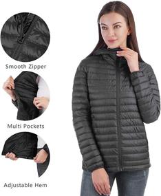 img 2 attached to 👚 Qualidyne Women's Lightweight Full Zip Packable Coats, Jackets & Vests