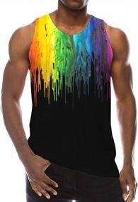 img 4 attached to Novelty 3D Print Tank Top For Men - Summer Casual Gym Workout And Bodybuilding Polyester Tank Tops By Loveternal