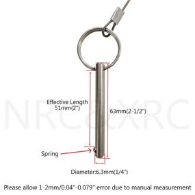 img 3 attached to Enhanced Stainless Hardware Fasteners with Optimal Release Diameter at Pins