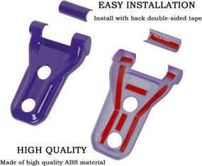 img 1 attached to RT-TCZ Hood Hinge Cover Exterior Decoration Kits Accessories For 2018-2022 Jeep Wrangler JL JLU And Gladiator JT (Purple)